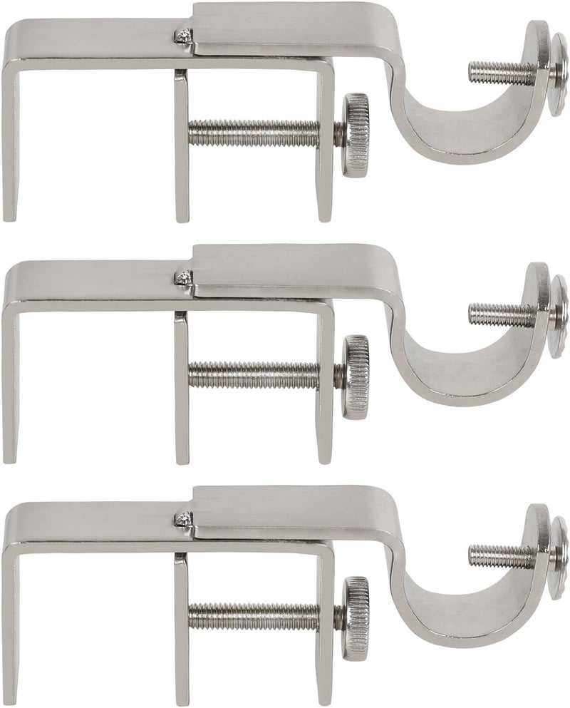 INSFITY Outside Mounted Blinds Curtain Rod Bracket (Only Fit for 1.3-2 inches Rectangle Headrail) No Drill No Tools Required (Patent Depending) - Image 1